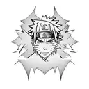 naruto and sasuke tattoo design idea