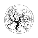willow tree tattoo design idea