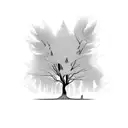 willow tree tattoo design idea