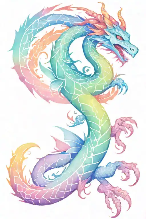 mexican inspired dragon tattoo design idea