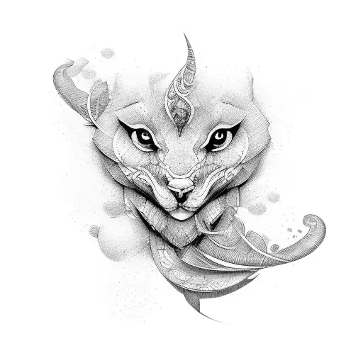 pen and ink tattoo design idea