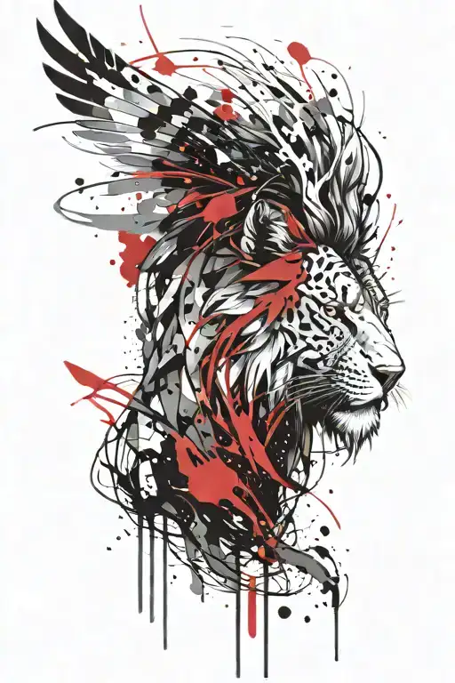 aslan tattoo design idea