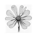 clover and dandelion intertwined tattoo design idea