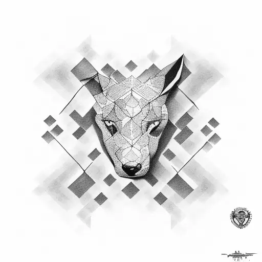 manchette bras droit abstrait cubique  tattoo design idea