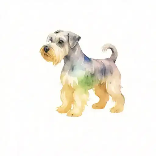 miniature schnauzer tattoo design idea
