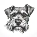 miniature schnauzer tattoo design idea