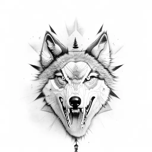 lobo tattoo design idea