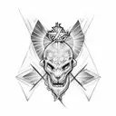 Cross with 2 Timothy 1:7 tattoo design idea
