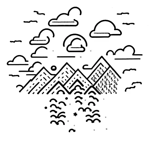 A meteorologist capturing a thunderstorm on camera tattoo design idea