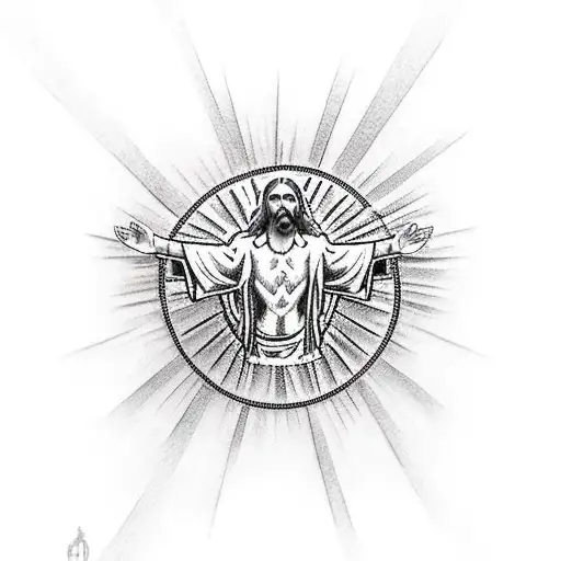 Jesus tattoo design idea