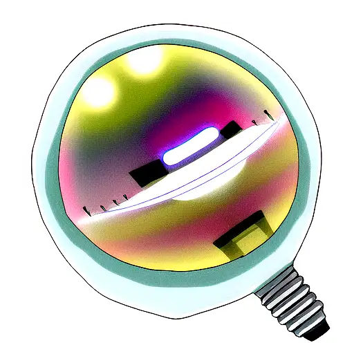 wind turbines in a light bulb tattoo design idea