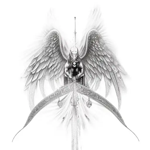 gabriel archangel drawing