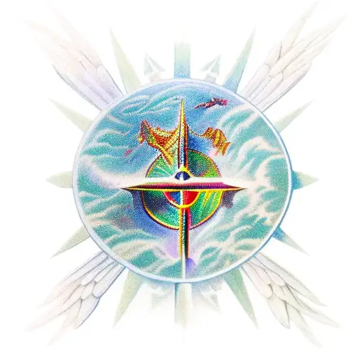 Archangel Gabriel tattoo design idea