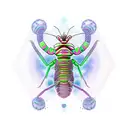 rainbow mantis shrimp wearing thanos' glove  tattoo design idea