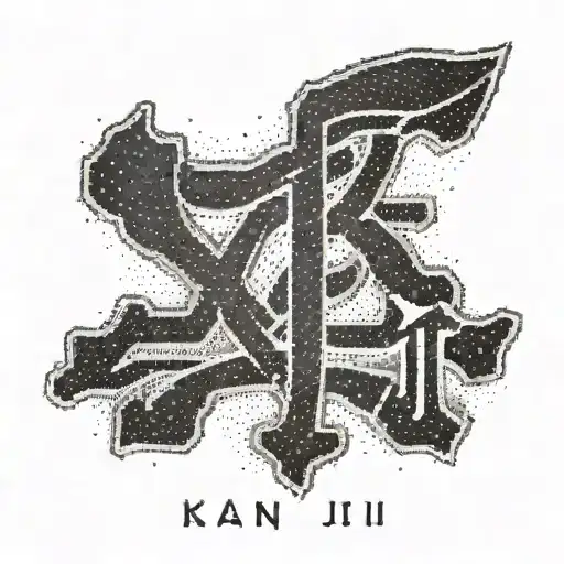 Inspirational Japanese kanji symbolizing career success tattoo design idea