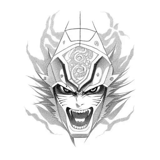 saske de naruto tattoo design idea