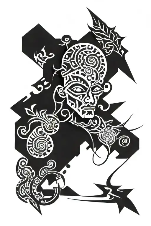 between self-exposure and concealmet; eros as the main object of greed; lack, impulse of unification, devastation. tattoo design idea