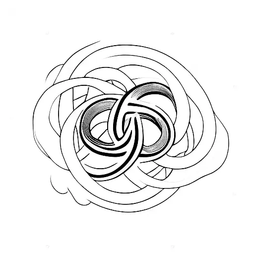 infinity symbol with letter a and L tattoo design idea