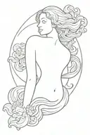 the birth of venus tattoo design idea