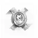 S L initial with anchor design  tattoo design idea