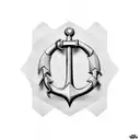 S L initial with anchor design  tattoo design idea