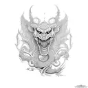 naga tattoo design idea