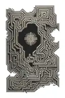 maze tattoo tattoo design idea