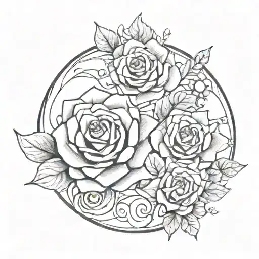 aunt and niece fine line tattoo tattoo design idea