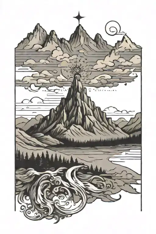 Faith of a mustard seed moves mountains tattoo design idea