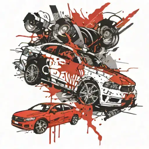 The words "One For The Road" tattoo design idea