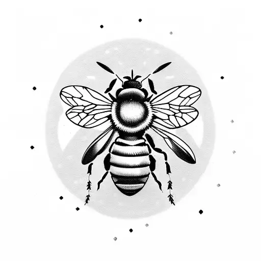 Honey Bee tattoo design idea