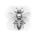 Honey Bee tattoo design idea