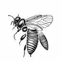 Honey Bee tattoo design idea