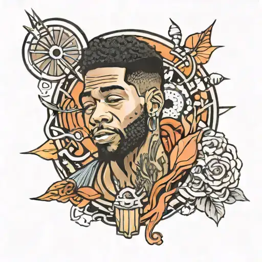 kid cudi tattoo design idea