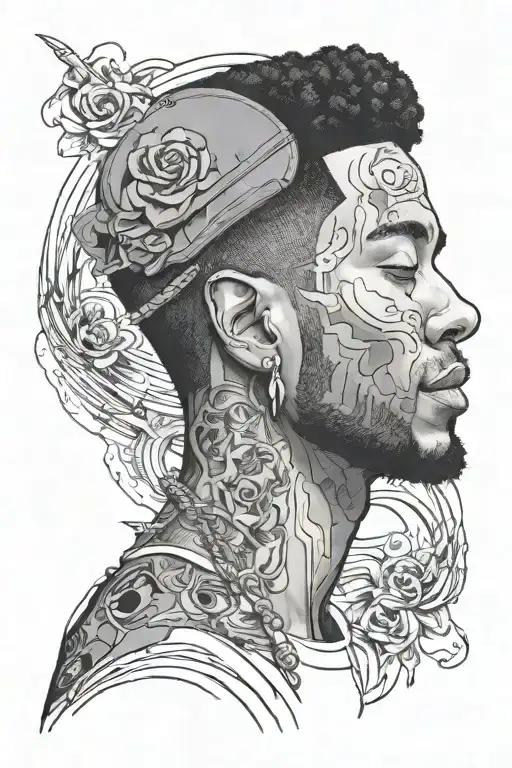 kid cudi tattoo design idea
