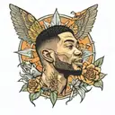 kid cudi tattoo design idea