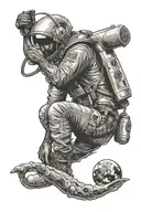 kid cudi  man on the moon  tattoo design idea