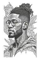 kid cudi tattoo design idea