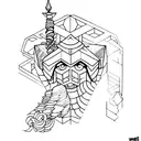 minerva tattoo design idea