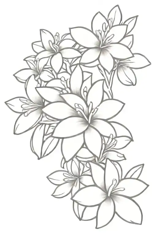 frangipani flower bali tattoo design idea