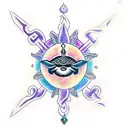 shiva's Trident with 3rd eye tattoo design idea