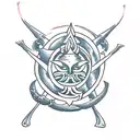 shiva's Trident with 3rd eye tattoo design idea