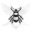 Bumblebee  tattoo design idea