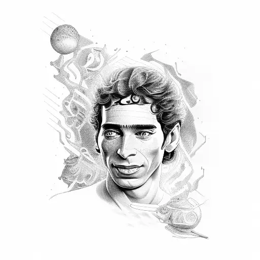 Ayrton Senna tattoo design idea