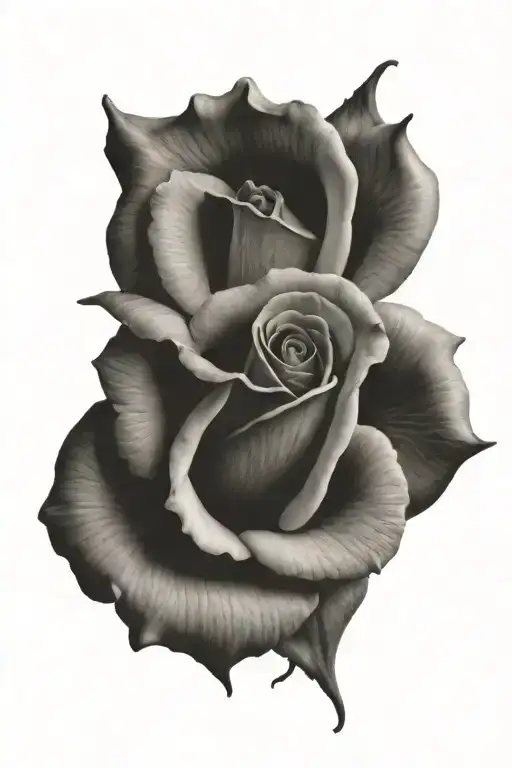 rose tattoo design idea