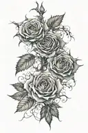 thorns tattoo design idea