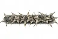 thorns and spikes tattoo design idea