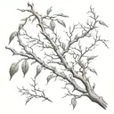 thorn branches tattoo design idea