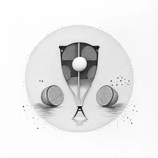 tennis tattoo design idea