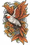 holy spirit bird  tattoo design idea